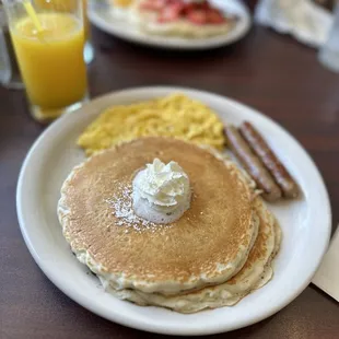 Chocolate chip pancakes