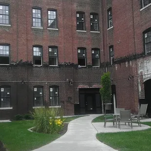 Interior of small courtyard