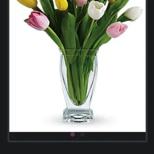 what I ordered on 02/09: standard Tulips and chocolate box