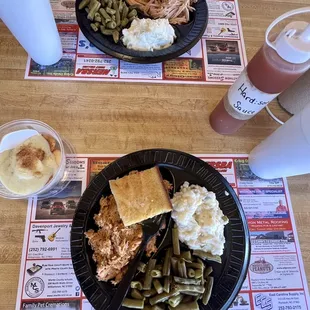 Pulled pork &amp; bbq plates