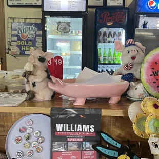 various items on display