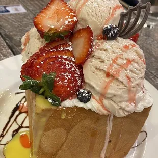 Strawberry Honey Toast