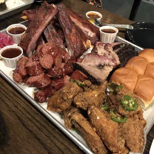 King Kong Platter (minus the sides) x 3 for the Birthday Gal. Hella good!