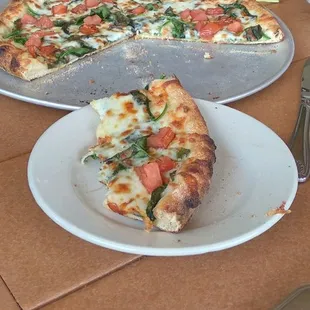 Spinach pizzza