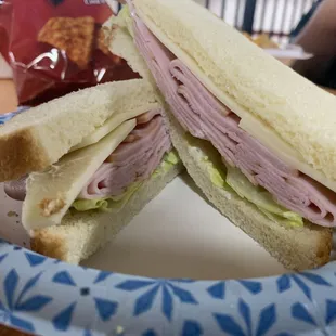 Turkey sandwich and chips $7