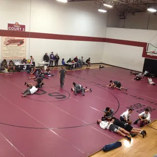 No Guts No Glory tournament. 1:00 in the afternoon. Still no wrestling going on.