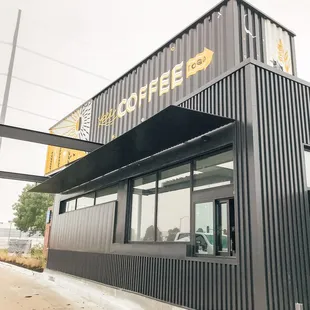 exterior of coffee shop