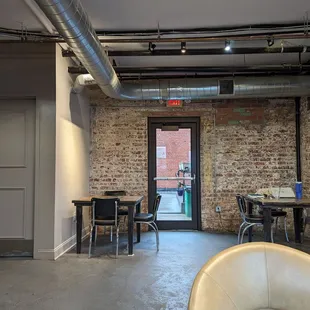 Nice quiet tables to sit in throughout the shop