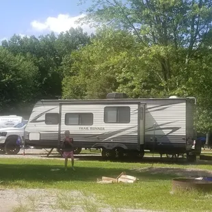 Large sites, well manicured and maintained.