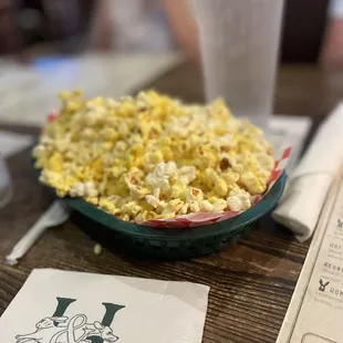 Free popcorn