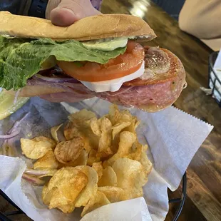 Italian sandwich. Oh, so good!