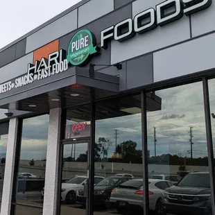 the front of the store