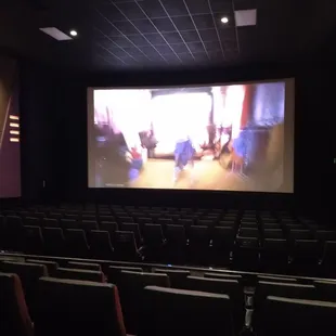 Barbie starts in 4 minutes...Theater empty on Sunday two days after premier!