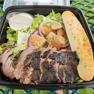 Showcase Menu, Steak Caesar Salad.