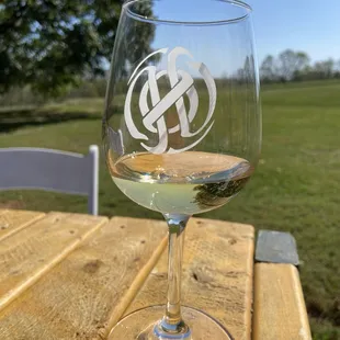 Wine tasting on a beautiful day