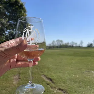 1st drink in the wine tasting