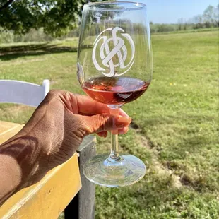 Wine tasting with a view