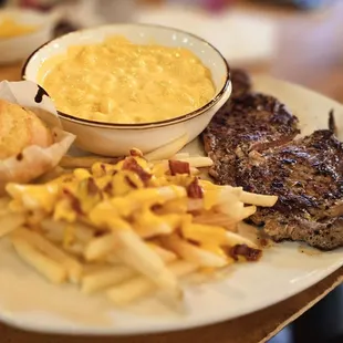 Ribeye dinner with Mac and cheese