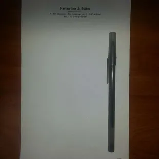 Notepad and Pen