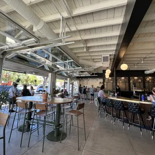Bar and inside tables