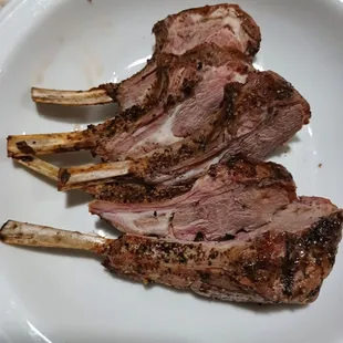 $45 for a rack of smoked BBQ lamb chops ( ate 3 chops ready).