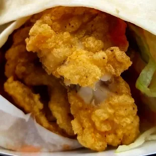 a close up of a wrap