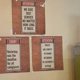 Funny signage