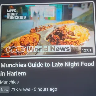 Munchies guide to &quot;Late Nite Eats Harlem edition....Enjoy!