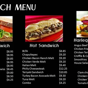 Lunch Menu