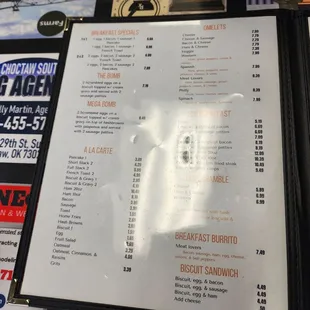 Inside the menu-left side