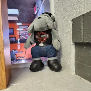 This dude was hiding the corner of the window by our table