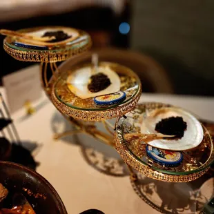 The caviar service
