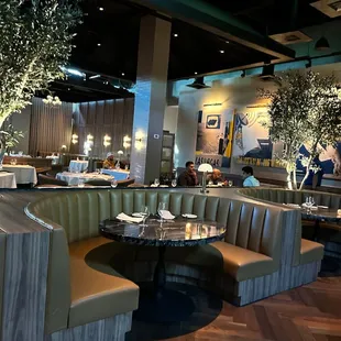 Part of the restaurant.