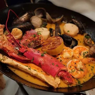 Hot seafood tower