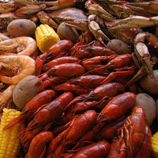 a platter of seafood
