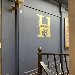 the entrance to the building