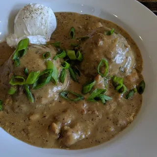 Biscuits & Gravy with Market Vegetables