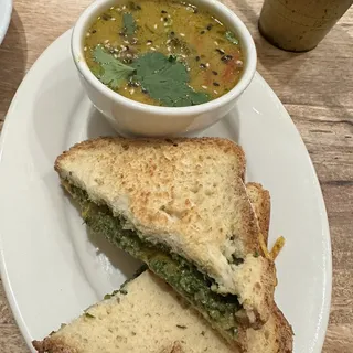 Pesto Grilled Cheese Sandwich