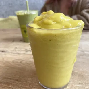 Mango and pineapple smoothie!