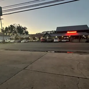 outside