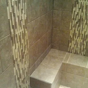 Walk in shower ideas.