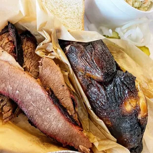 a brisk sandwich and coleslaw