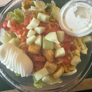 Supreme salad. THE best ranch