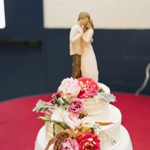 Our wedding cake made by Harmony Bakery