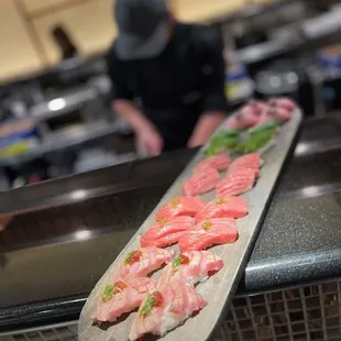 sashimi, sushi, sushi and sashimi, food