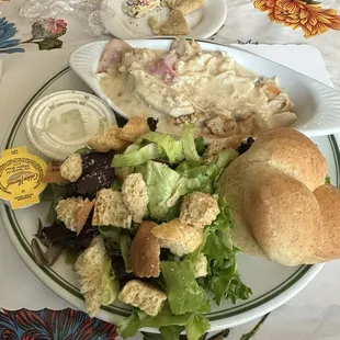 Tuesday special- chicken cordon bleu with a side salad