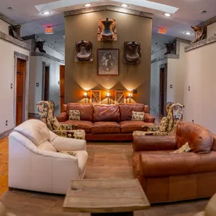 Large sitting area in the Sycamore Suites