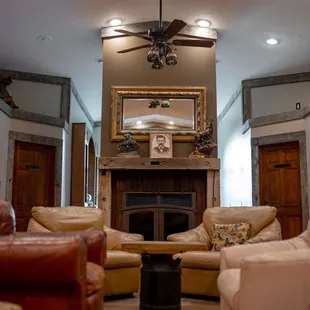 Another angle of the large seating available