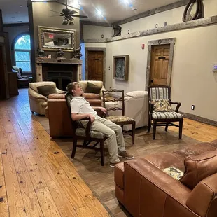 Own personal lobby with guest rooms