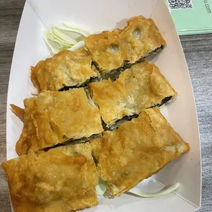 fried tofu with seaweed